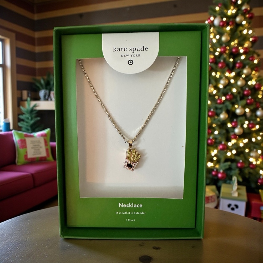 Kate‎ Spade Gold Necklace with French Fry Pendant